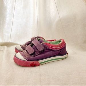 💜 SEE KAI RUN purple Velcro sneakers